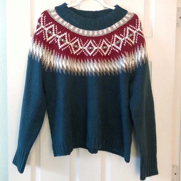 American Eagle | Fair Isle Pull Over Sweater - Picture 4 of 7